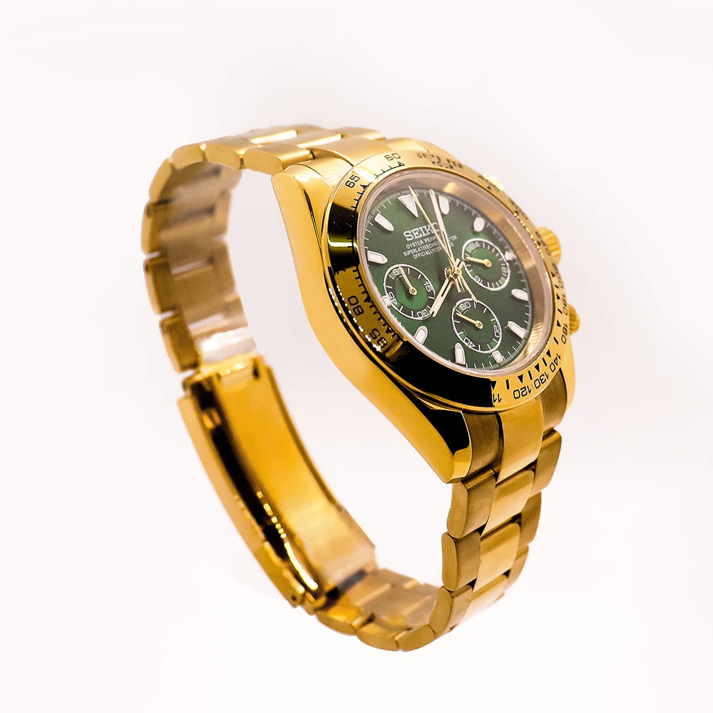 2026 Trendy Business Style Round Stainless Steel Pointer 41mm Diameter Men's Quartz Wrist Watch