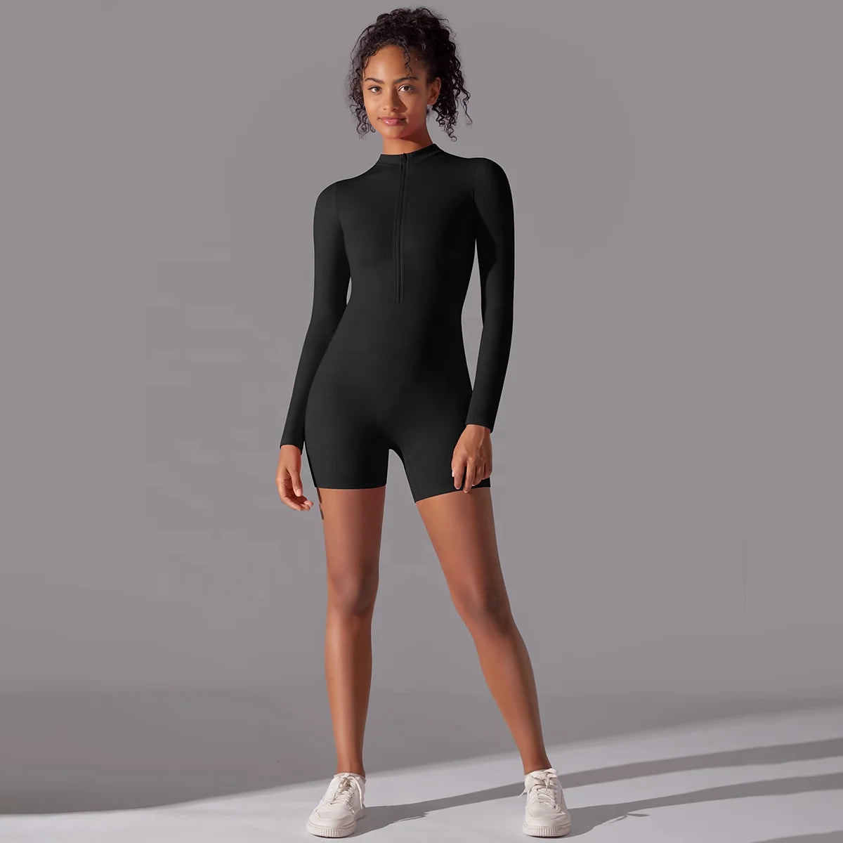 Yoga Jumpsuit Custom Logo 75% Nylon 25% Spandex Bodycon Short Rompers Workout Clothing Training Wear Fitness Yoga Wear