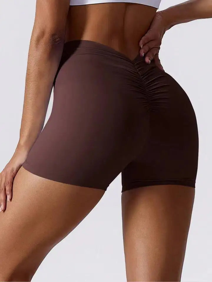 Hot Selling V-waist Seamless Push up Tie Dye Yoga Shorts Women Gym Fitness Sports Wear Workout Tights Running High Waist Legging