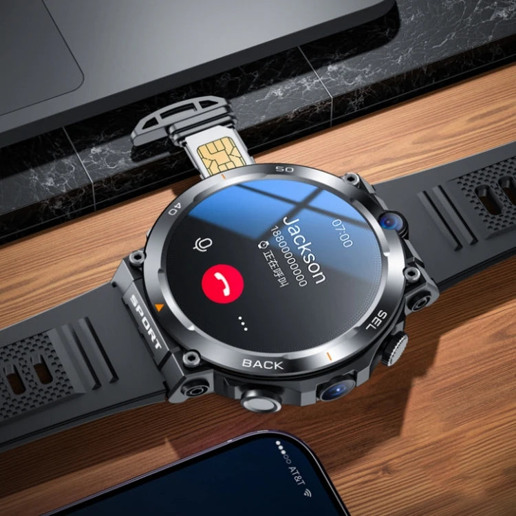2024 New Arrival 4G 5G Smart Watch H10 WiFi GPS Dual Camera Video Call NFC 2+16GB 900MAH Battery Android Smart Watch