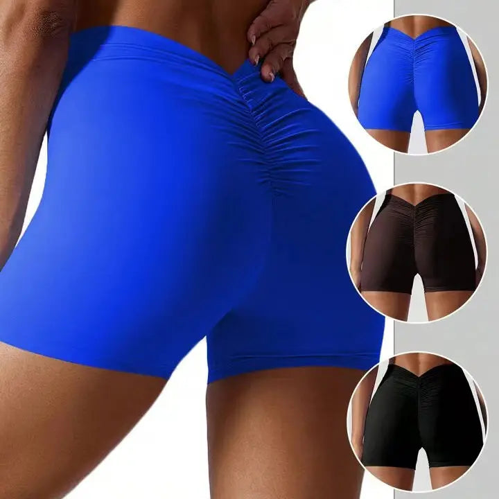 Hot Selling V-waist Seamless Push up Tie Dye Yoga Shorts Women Gym Fitness Sports Wear Workout Tights Running High Waist Legging