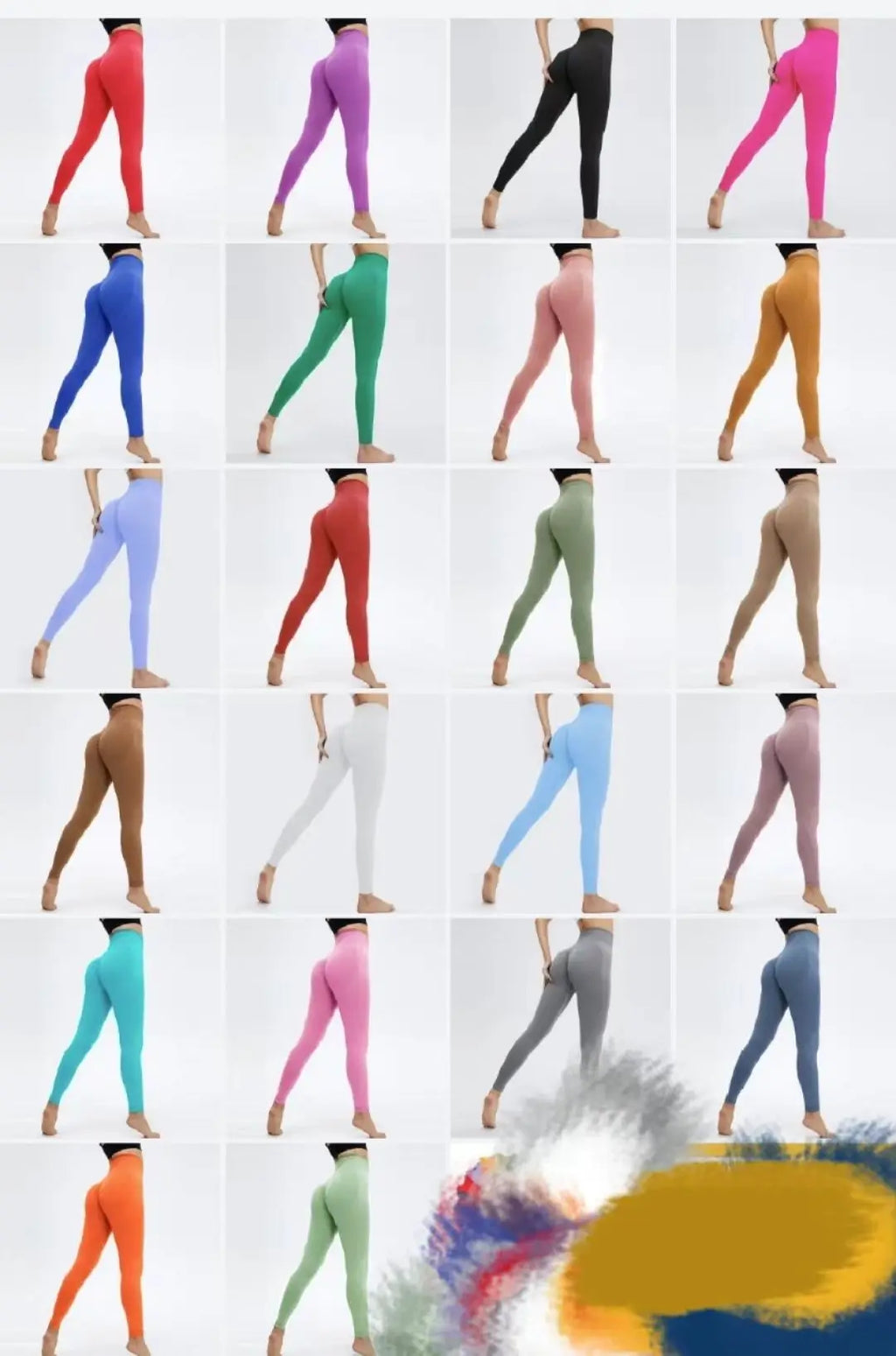 Hot Selling 2024 New Women Seamless Yoga Leggings High Waist Push up Yoga Leggins Gym Pants Female Gym Butt Scrunch Legging