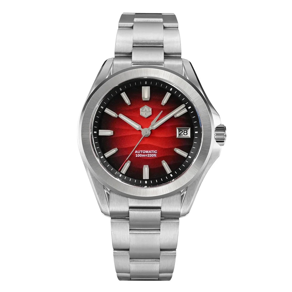 San Martin 39mm Gemstone Dial NH35 Watch for Men Self Winding Sapphire BGW-X1 10Bar Swim Reloj Hombre SN0129C
