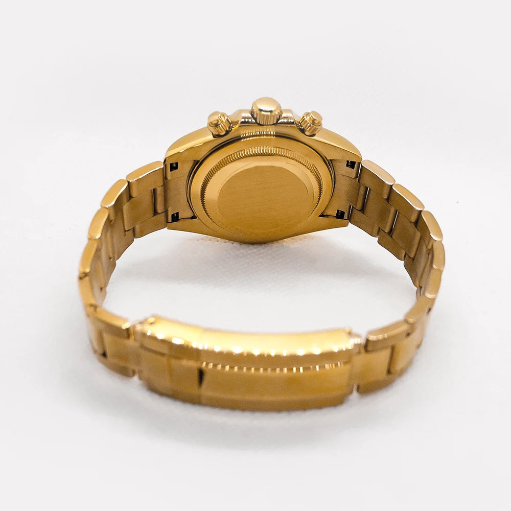 2026 Trendy Business Style Round Stainless Steel Pointer 41mm Diameter Men's Quartz Wrist Watch