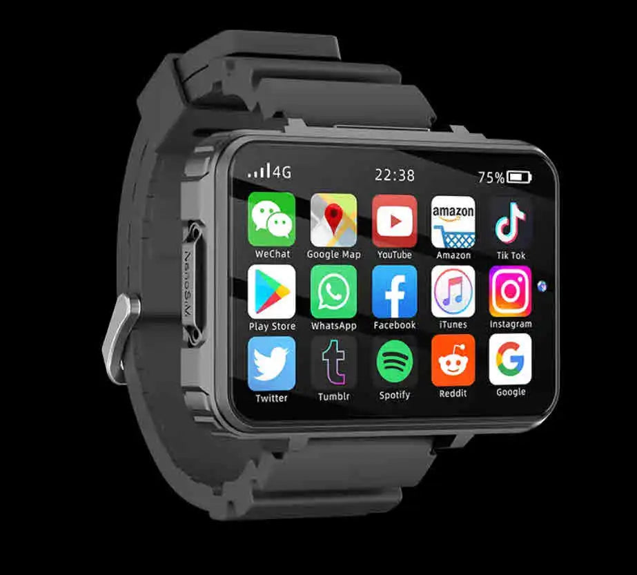 PK S999 DM100 Smart Watch with Big Screen 4G Android SIM WIFI GPS Navigation Magnetic Charging Camera-Reloj Inteligente