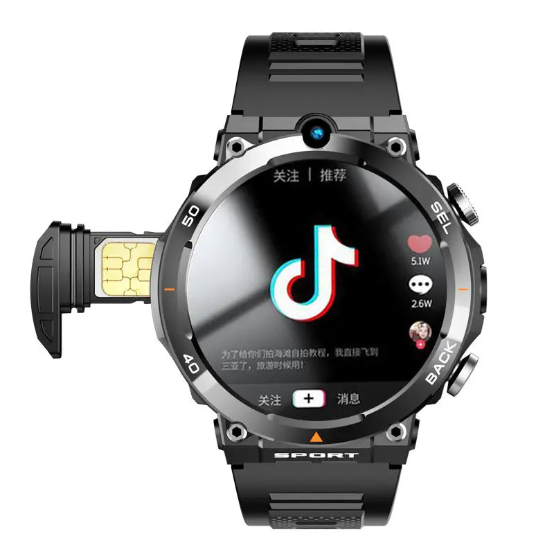 2024 New Arrival 4G 5G Smart Watch H10 WiFi GPS Dual Camera Video Call NFC 2+16GB 900MAH Battery Android Smart Watch