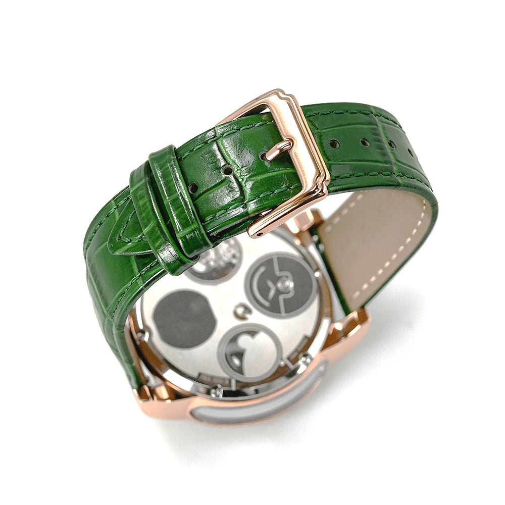 Hot Sale Support Customization 46mm Fully Transparent Celestial Body Earth Quartz Watch for Men