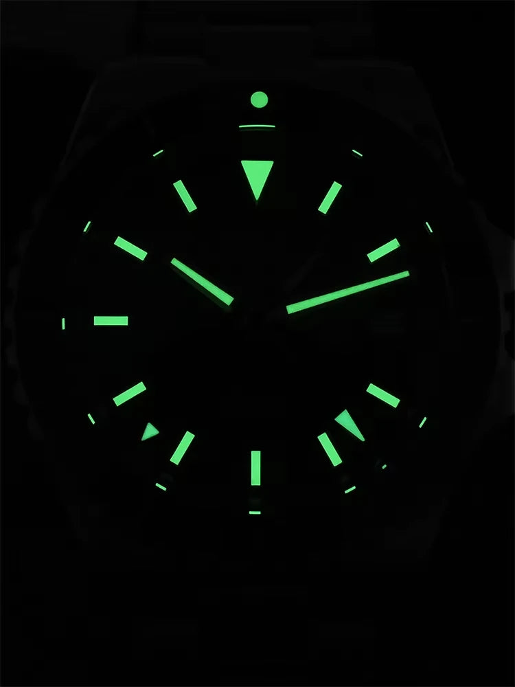 San Martin SN0136 39mm Retro Enamel Sunray Dark Brown Dial Men Automatic NH34 GMT Watch 20Bar Wristwatch SLN C3 Green Dive