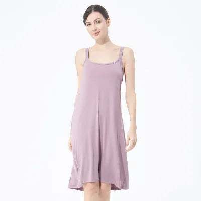 Women's Night Dress Fashion Sexy Backless Nightgown Plus Size Summer Ladies Home Wear Nightshirt Cross Strap Dresses 2XL-7XL
