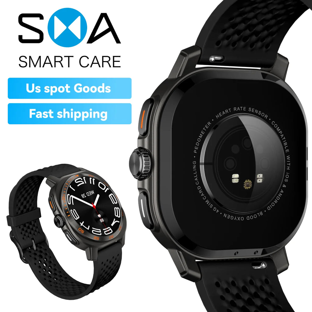 USA Stock Smart Watch AM32 AMOLED 1.43", 3ATM Waterproof, Sports Mode, Support for IOS, Android Mobile Phone Men's Smart Watch.