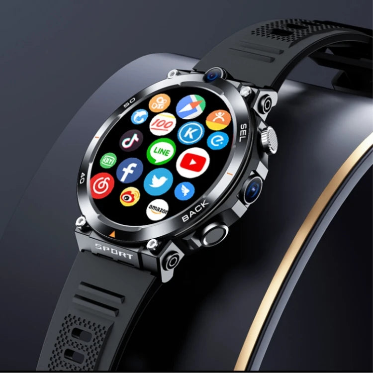 2024 New Arrival 4G 5G Smart Watch H10 WiFi GPS Dual Camera Video Call NFC 2+16GB 900MAH Battery Android Smart Watch