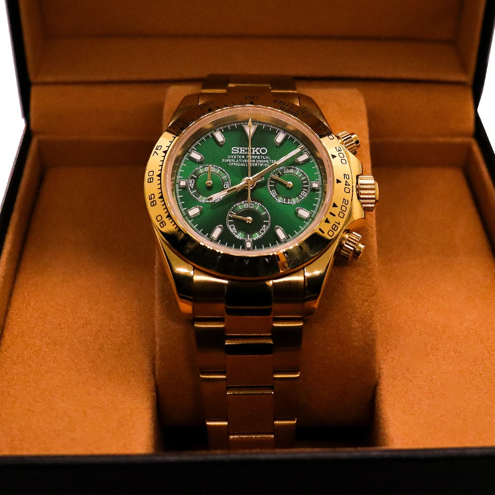 2026 Trendy Business Style Round Stainless Steel Pointer 41mm Diameter Men's Quartz Wrist Watch