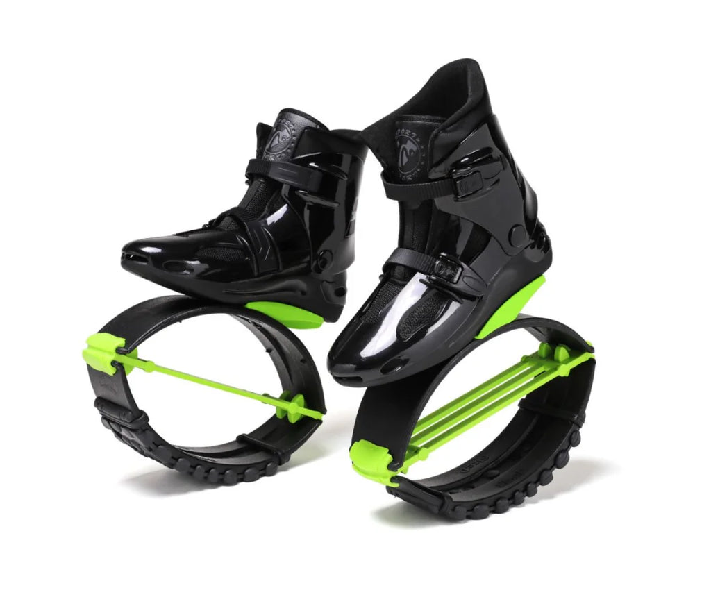 PaceWing  Double Jump Shoes Black Green Outdoor Kangaroo Stilts Fitness Mesh Lining for Spring Summer Winter