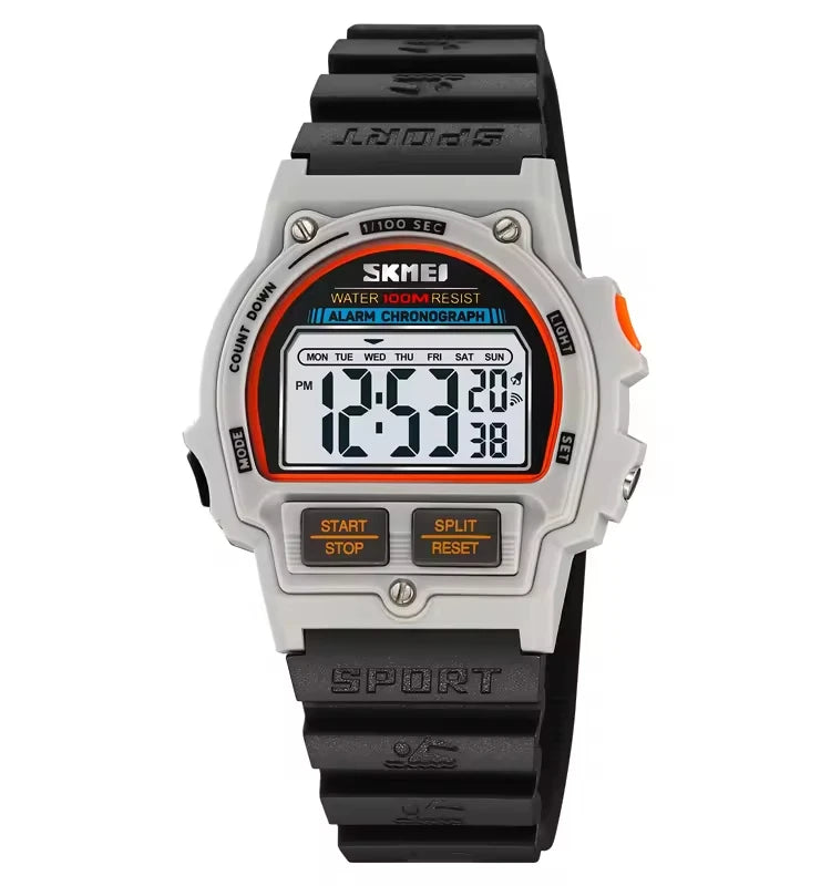 SKMEI 2263 Stylish Odm Man Digital Watch Best Power Stainless Steel Band Water Proof Calender Concise Sports Watch Manufacturer