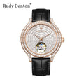 Rudy Denton High Quality China Watch Factory Leather Luxury  Waterproof Fashion Custom Automatic Mechanical Watch for Men