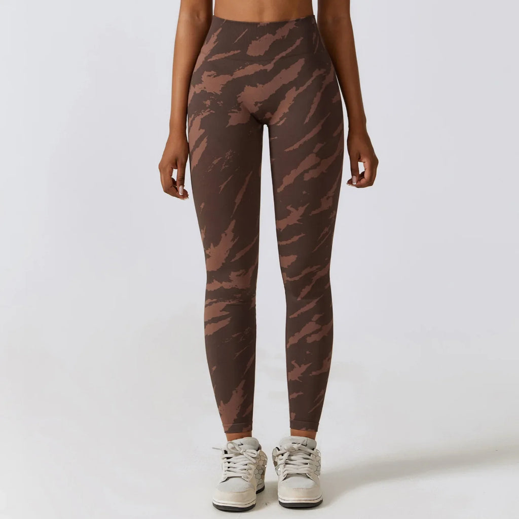 YOKE Wholesale Camouflage Fitness Printed Yoga Leggings Scrunch Bum Leggings Seamless  Leggings for Women