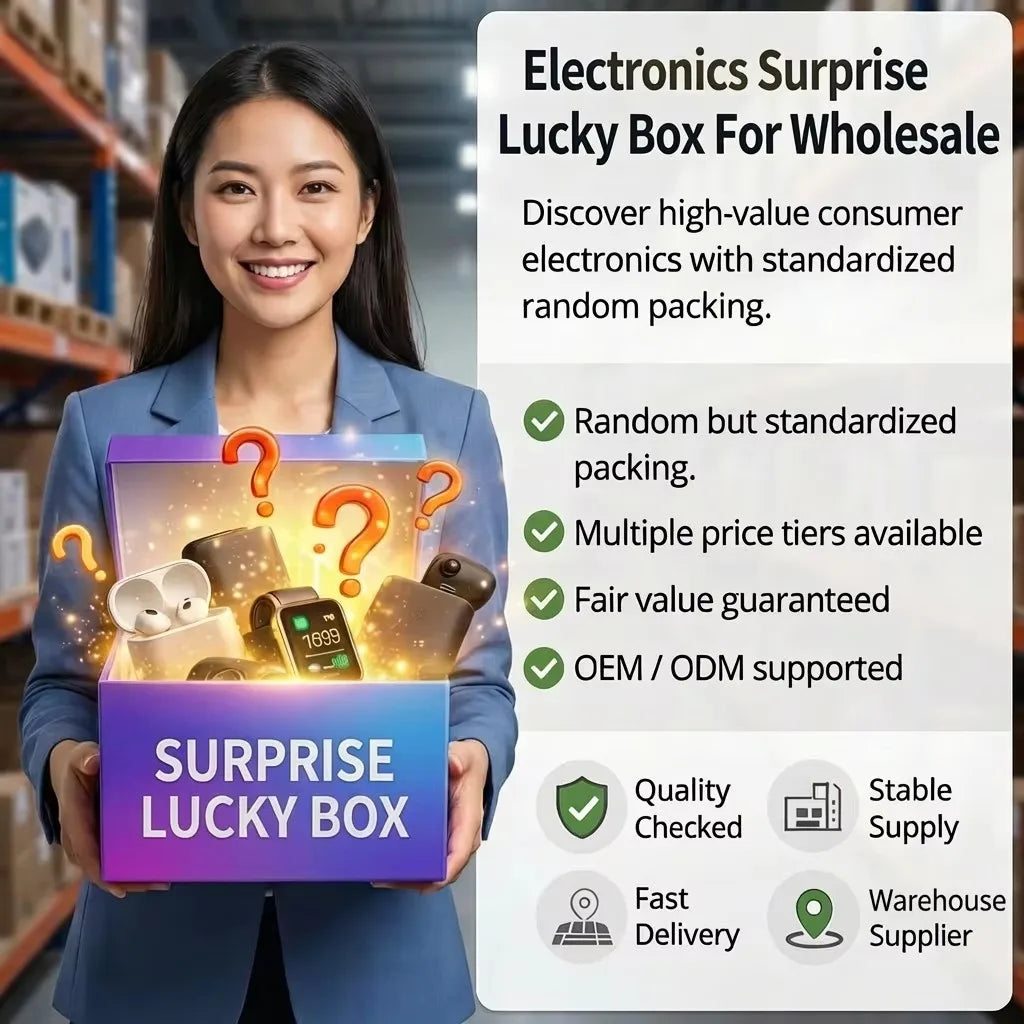 5-Piece Advanced Mystery Box 2026 Random Electronic Surprise Mystery Blind Cajas Misteriosas Box Smart Watch Drone Earphone