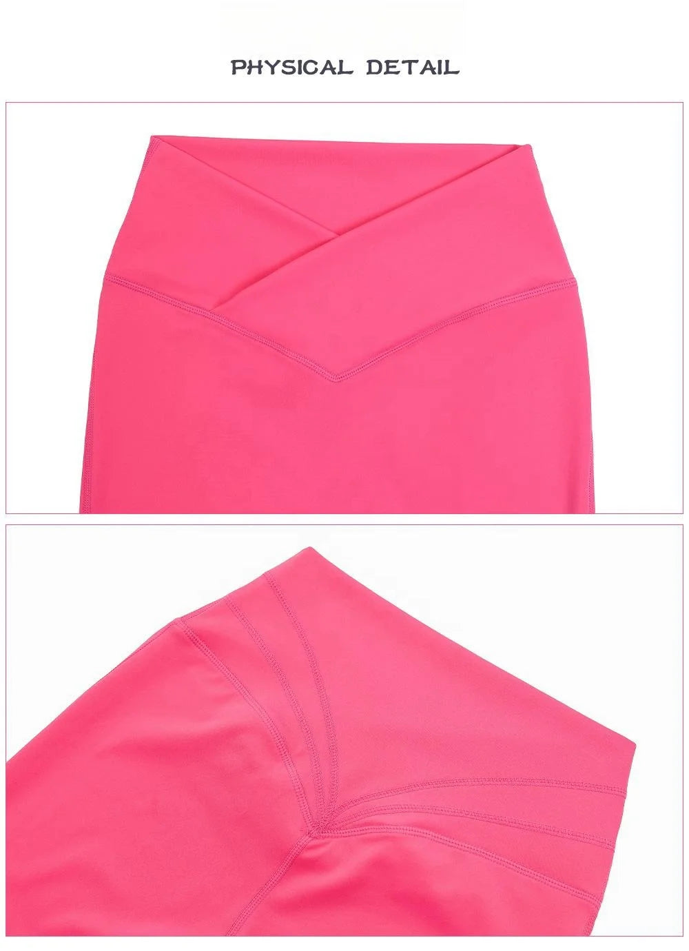 New Nude Cross V Yoga Nine Minute Pants No T Line Peach Lift Hip Fitness Pants Quick Dry Exercise Pants