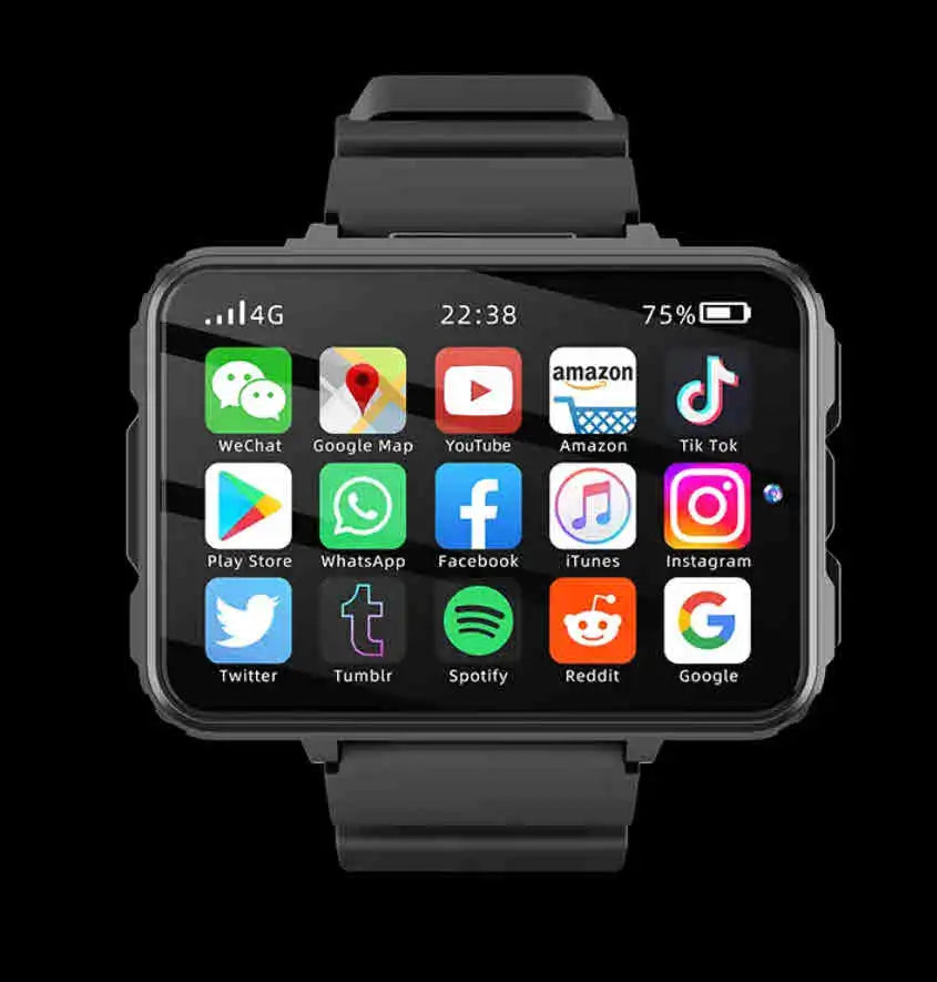 PK S999 DM100 Smart Watch with Big Screen 4G Android SIM WIFI GPS Navigation Magnetic Charging Camera-Reloj Inteligente