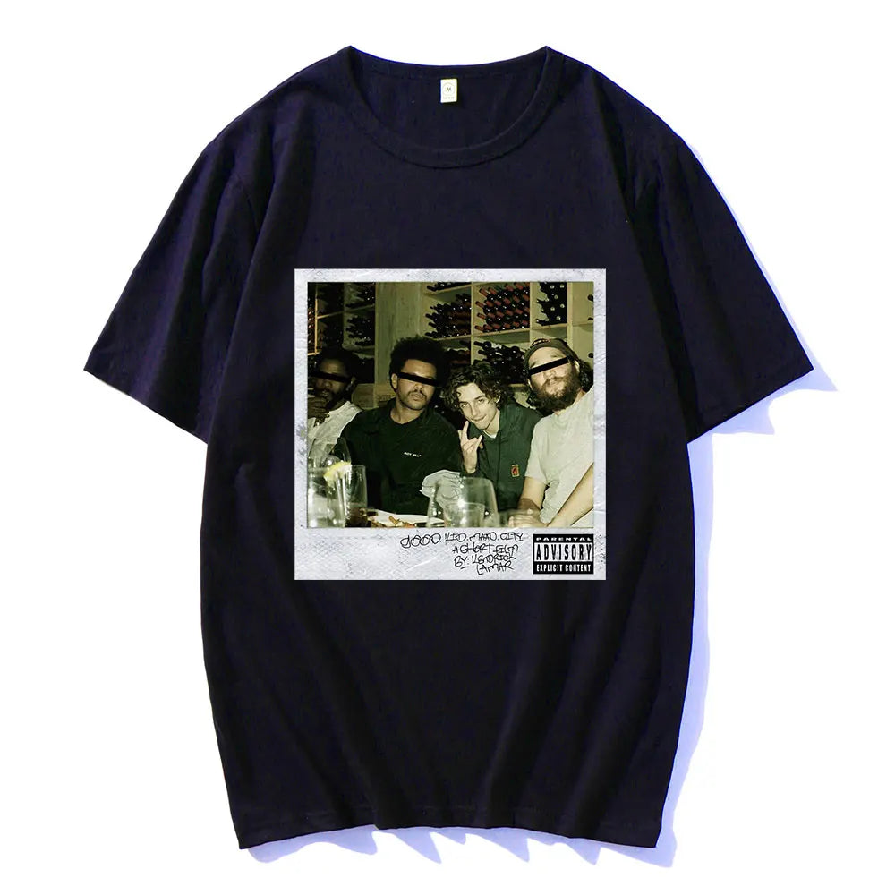 Timothee Chalamet Saint 100%cotton men's shirt Summer oversized American TV graphics Women's Y2k rock Hip Hop streetwear Tshirt