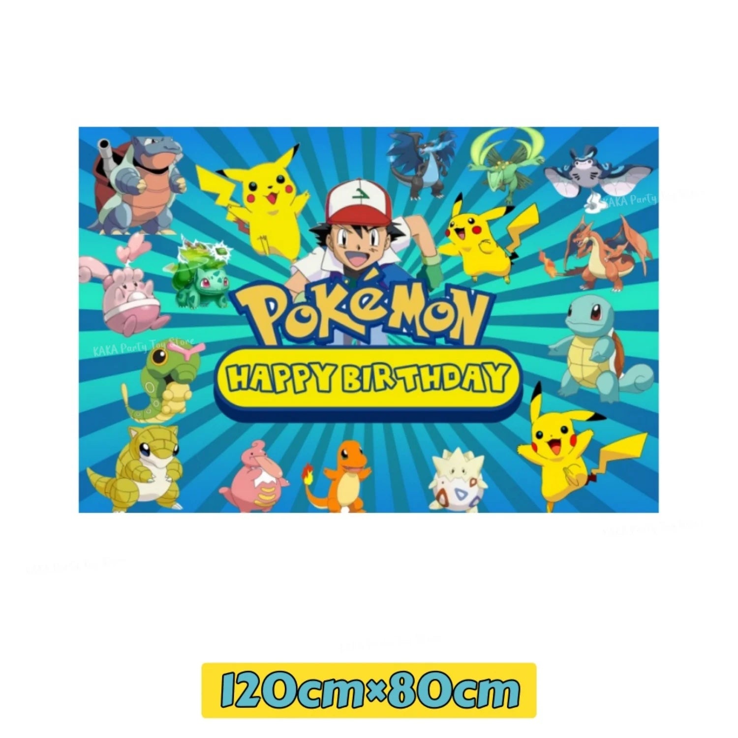 Pokemon Birthday Party Decoration Cartoon Theme Tableware Set with Cups Plates Napkins Pikachu Balloons Banner Kids Party Favors