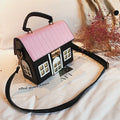 2025 summer new girl Lolita soft heart girl shoulder small square bag cartoon cute house bag PU leather messenger women's bags