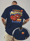 Men'S T-Shirt Featuring A Cars Design, This Short-Sleeve Tee Is Casual and Comfortable with A Round Neck. It'S Breathable