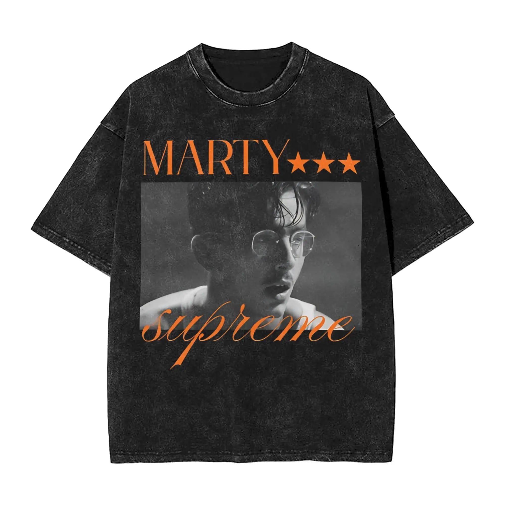 Washed T Shirt Marty Supreme Timothee Chalamet Hip Hop Casual T-Shirt Street Streetwear Short Sleeve Graphic Tops Tees Men Women