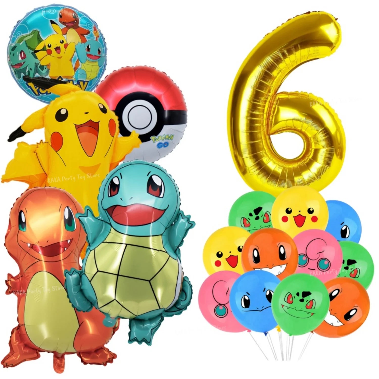 Pokemon Birthday Party Decoration Cartoon Theme Tableware Set with Cups Plates Napkins Pikachu Balloons Banner Kids Party Favors