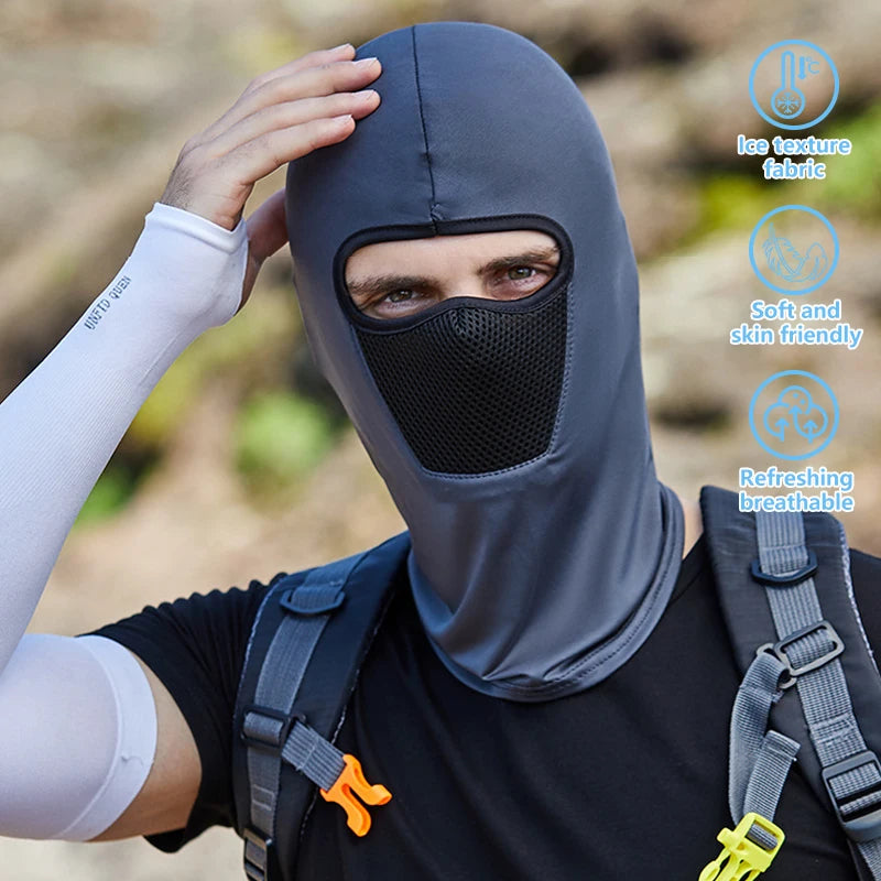 Riding Mask Sun Protection Summer Outdoor Motorcycle Biker Headband Anti-dust Neck Scarf Tactical Headgear headscarf Protective