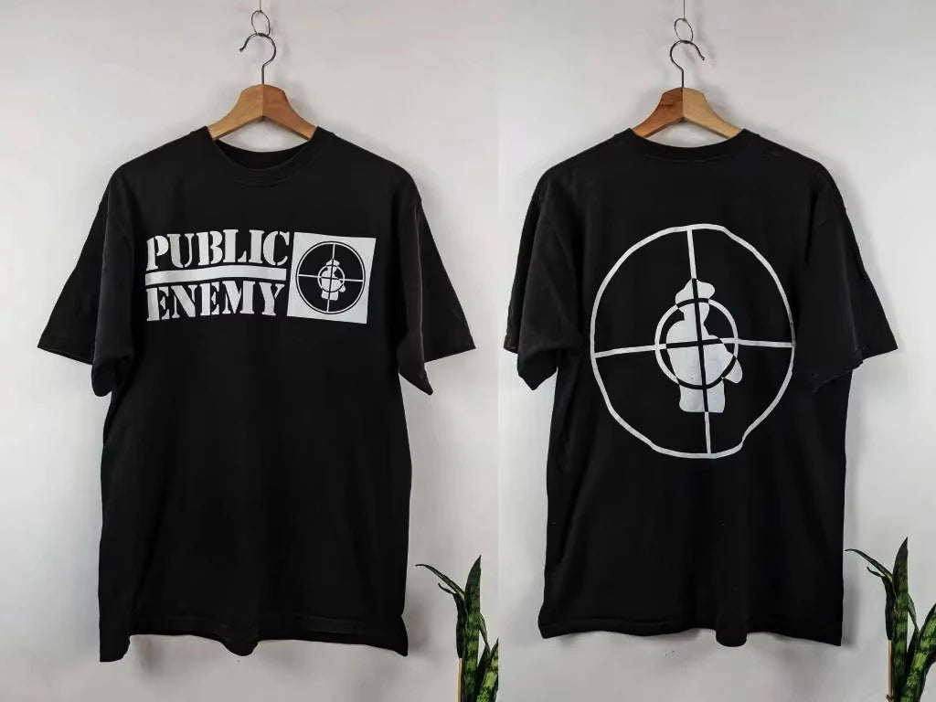Men's T Shirt Public Enemy T Shirt Battle  Summer Cotton Men and Women Luxury T Shirt Street Wear Fashion Trend 21st Century