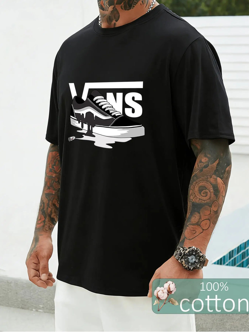 Cotton T-Shirts For Men Designer Luxury Street Y2K Oversized Short Sleeve Tees Tops Personalized Men's Summer T Shirts 2026 New