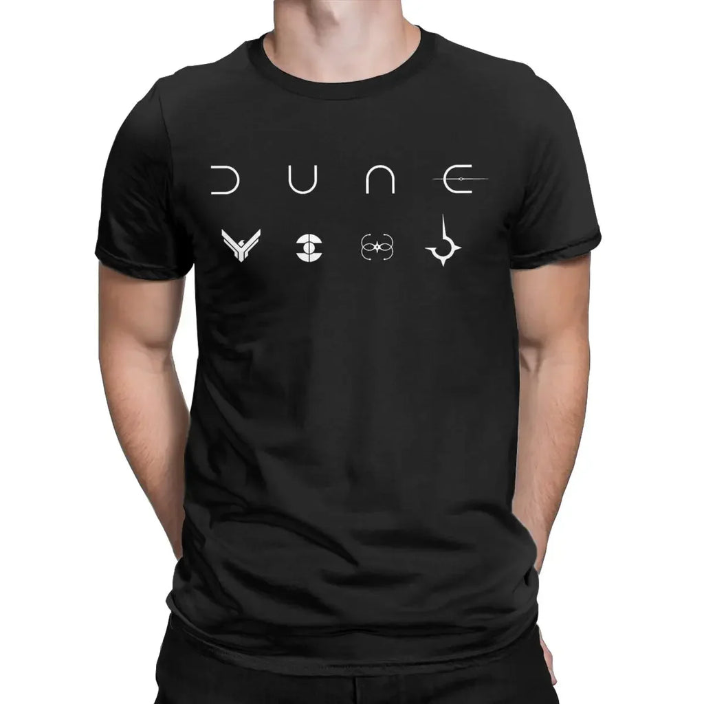 Hipster Dunes T-Shirts Men Round Collar 100% Cotton T Shirt Short Sleeve Tees Gift Idea Tops