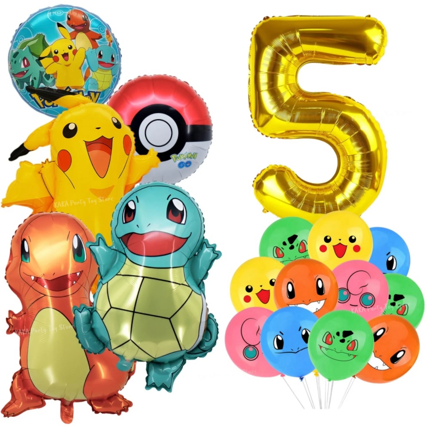 Pokemon Birthday Party Decoration Cartoon Theme Tableware Set with Cups Plates Napkins Pikachu Balloons Banner Kids Party Favors