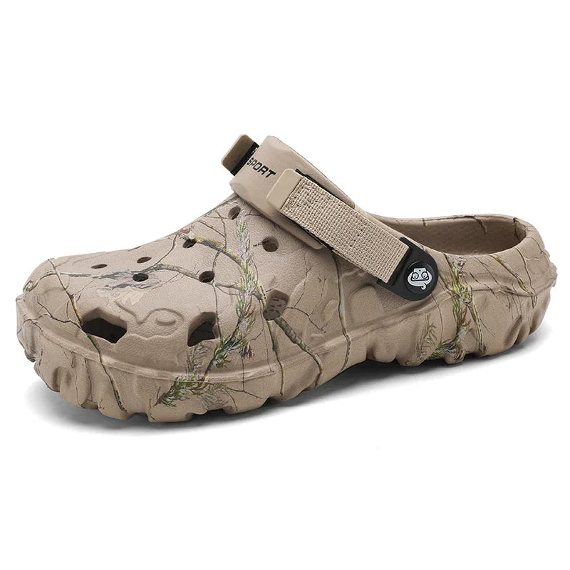 Summer Men's and Women's Wooden Clog Sandals, Classic Couple Courtyard Shoes, Men's Fashion Casual Sandals, Casual Slippers