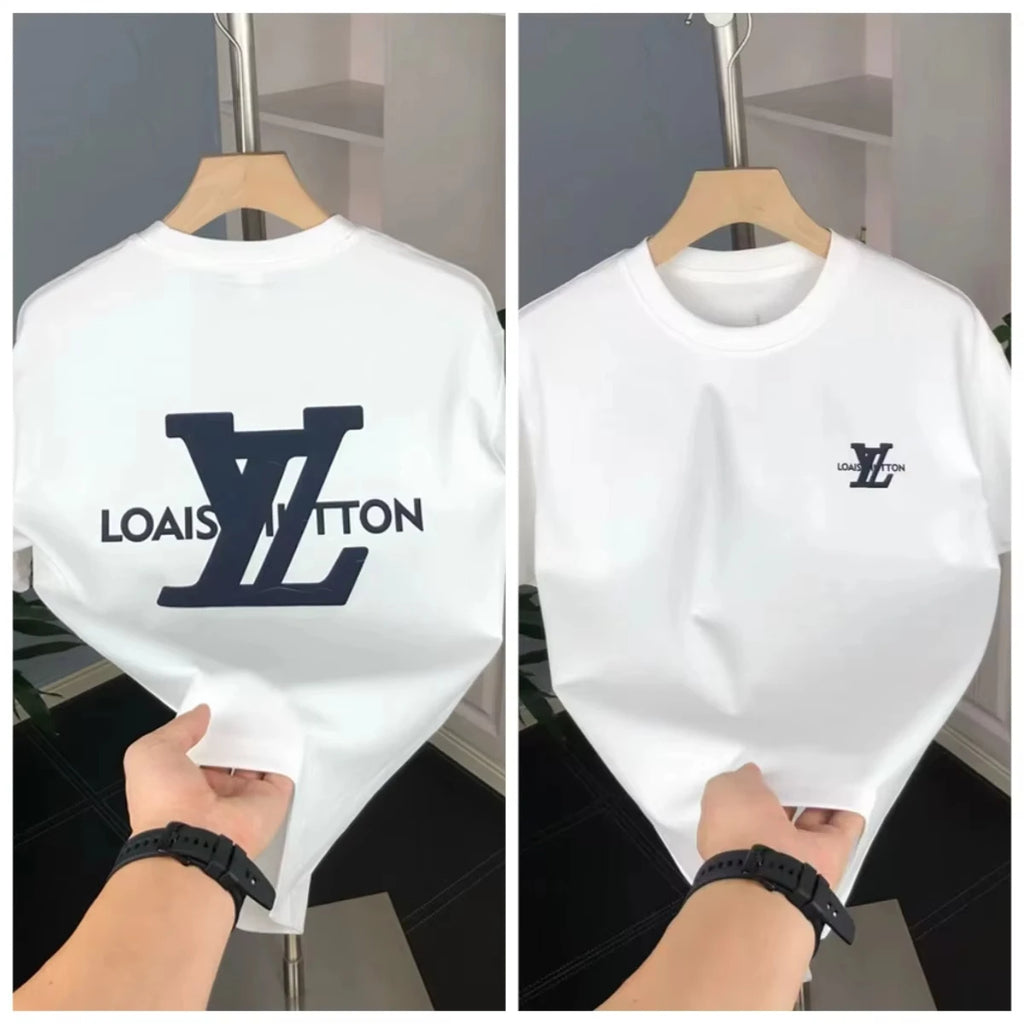 Luxury Clothing Brand 100%Cotton shirt spring summer Men's Women's high quality Classic Designer Short Sleeve O-Neck T-shirt