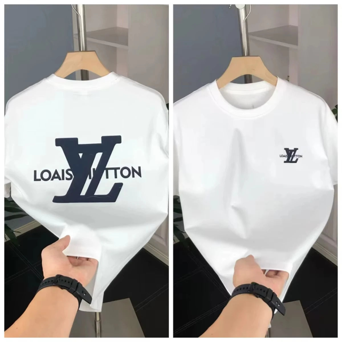 Luxury Clothing Brand 100%Cotton shirt spring summer Men's Women's high quality Classic Designer Short Sleeve O-Neck T-shirt