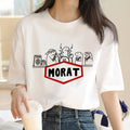 Morat T-shirts Women Summer Designer Tshirt Girl Graphic Comic Streetwear Clothes Women Clothes
