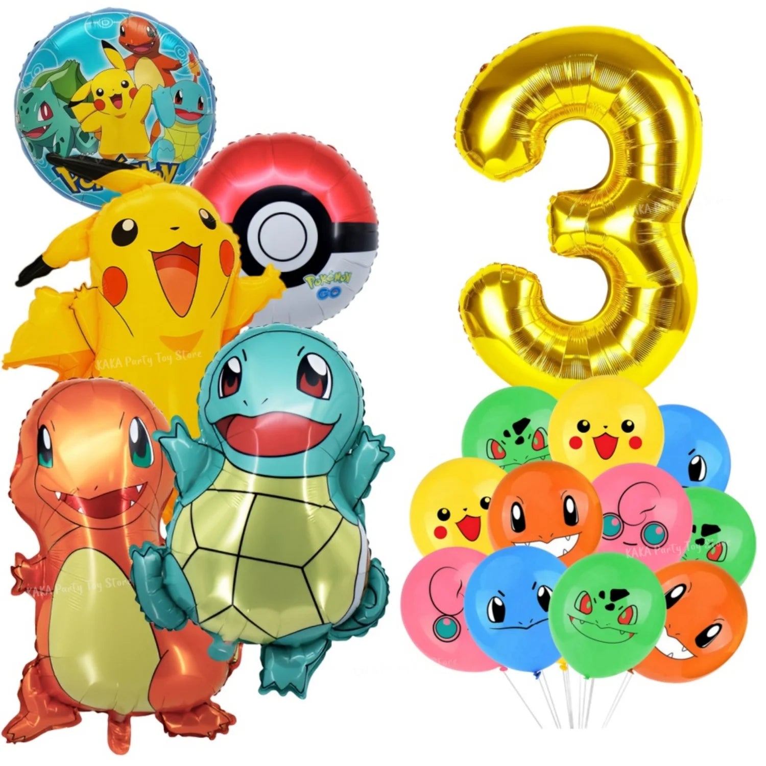 Pokemon Birthday Party Decoration Cartoon Theme Tableware Set with Cups Plates Napkins Pikachu Balloons Banner Kids Party Favors