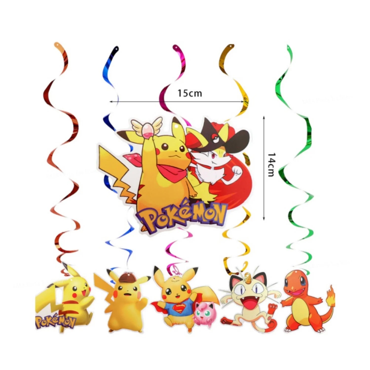 Pokemon Birthday Party Decoration Cartoon Theme Tableware Set with Cups Plates Napkins Pikachu Balloons Banner Kids Party Favors