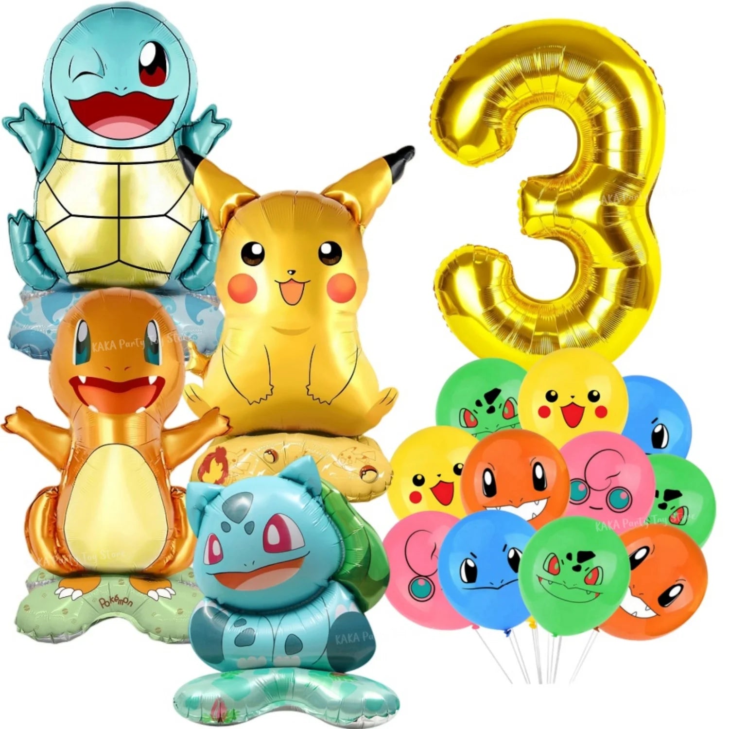Pokemon Birthday Party Decoration Cartoon Theme Tableware Set with Cups Plates Napkins Pikachu Balloons Banner Kids Party Favors