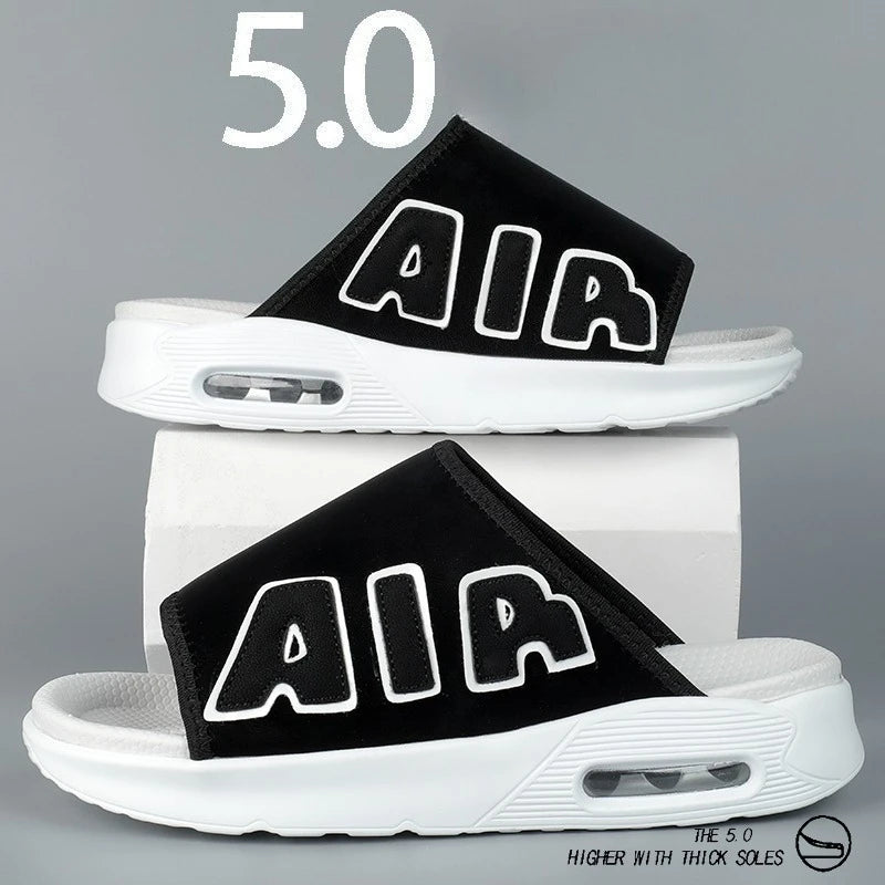 Summer Sandals Luxury Air Cushion Shock Absorbing Designer Slippers for Men Comfort Casual Slippers Loafers Chanclas Slide