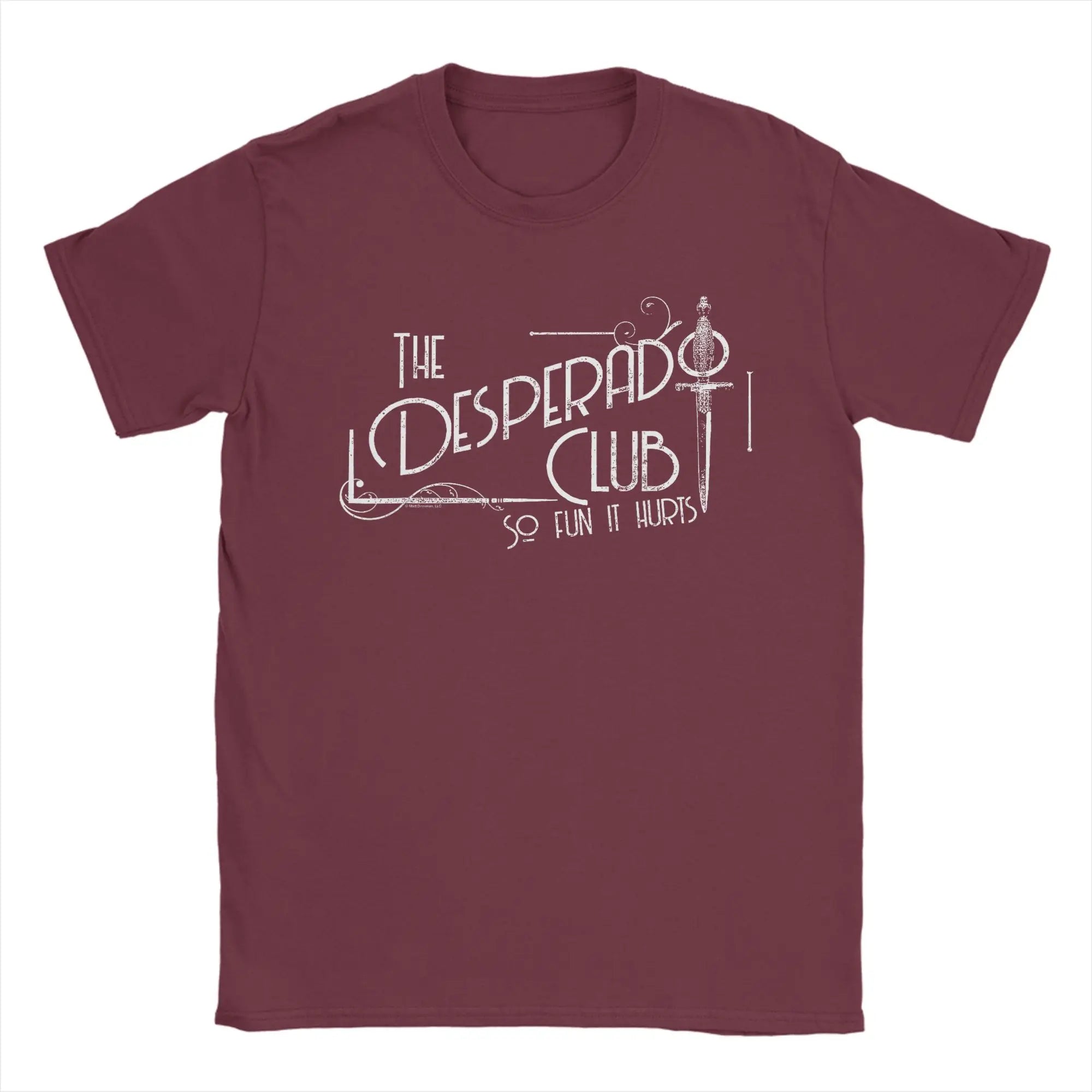 Men's T-Shirts The Desperado Club Sign Sci-Fi Book Cotton Tee Shirt Short Sleeve Dungeon Crawler Carl T Shirt Crew Neck Clothing