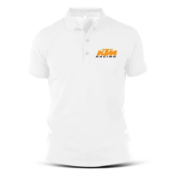 T Shirt Cotton Polo KTM Racing T-Shirt Tshirt Sportswear Embroidery Racing Unisex Collar Casual Tee