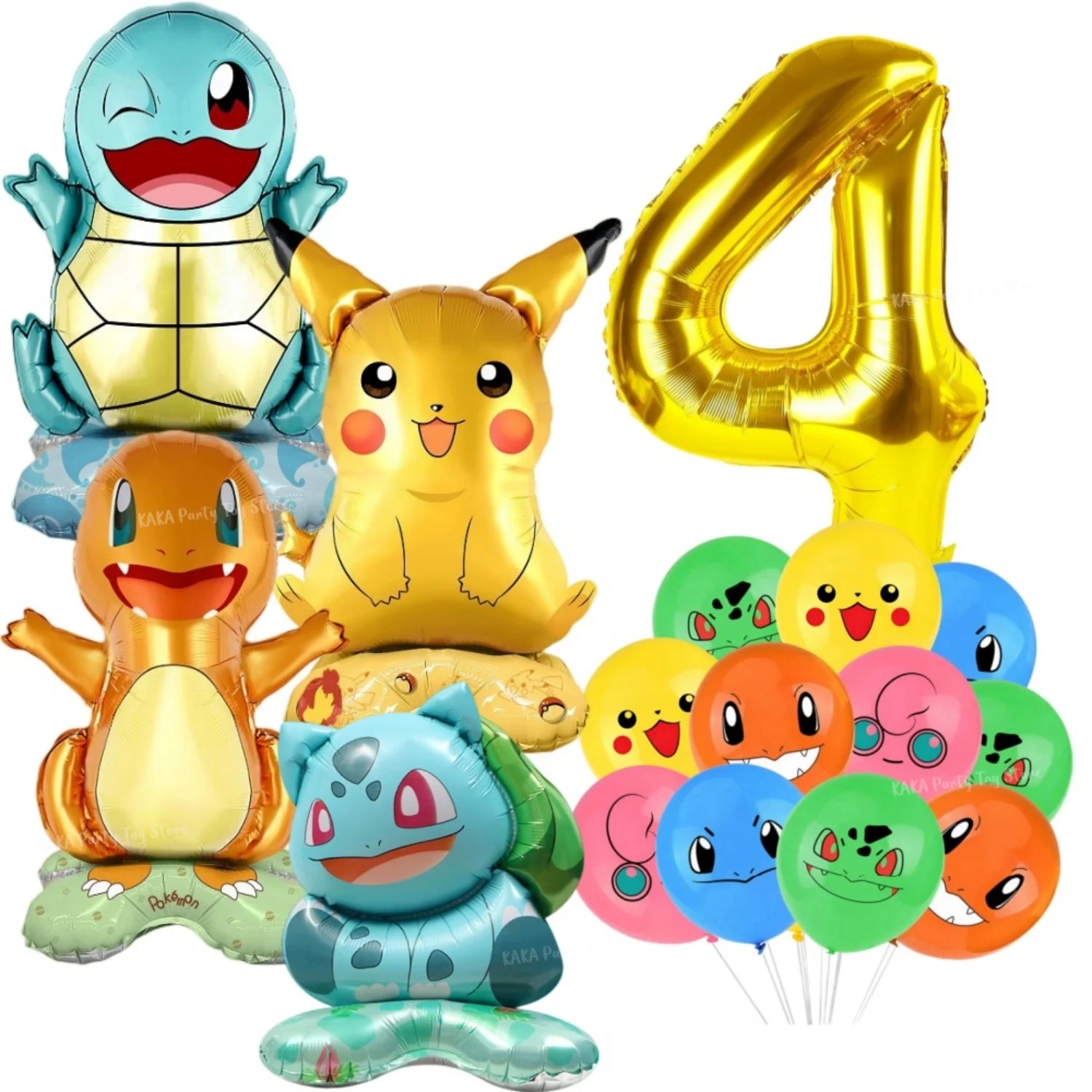 Pokemon Birthday Party Decoration Cartoon Theme Tableware Set with Cups Plates Napkins Pikachu Balloons Banner Kids Party Favors