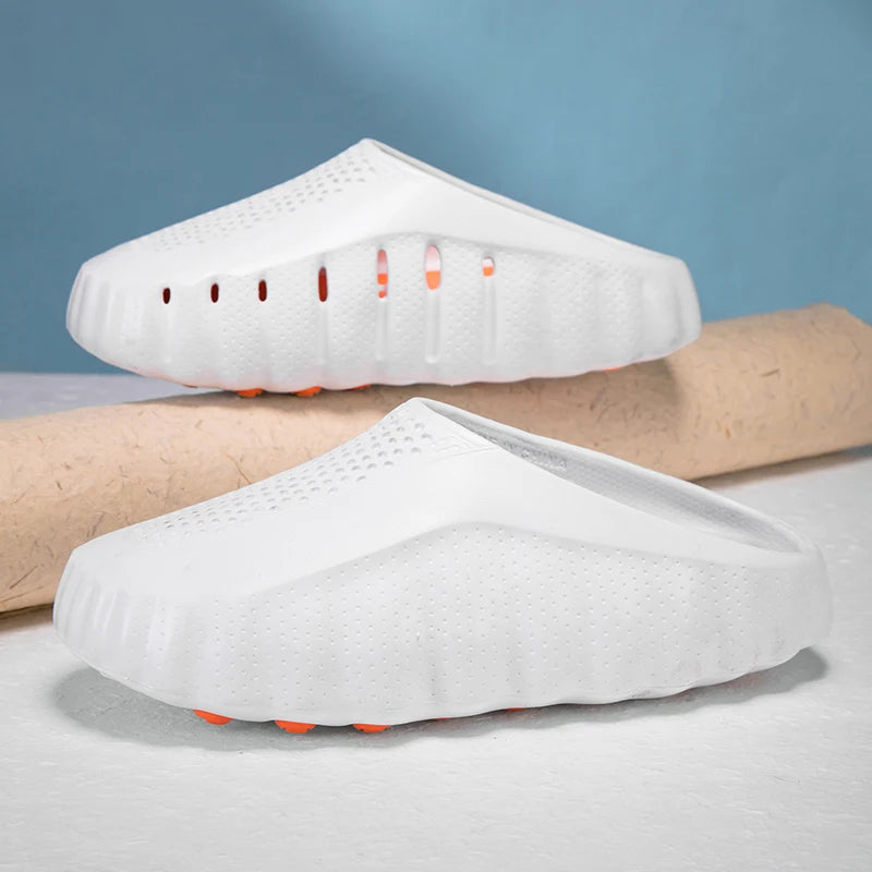 Men's Comfortable Soft-Soled Slippers, Design, Outdoor Sports Style, Suitable for Daily and Beach Use, Lightweight and Durable