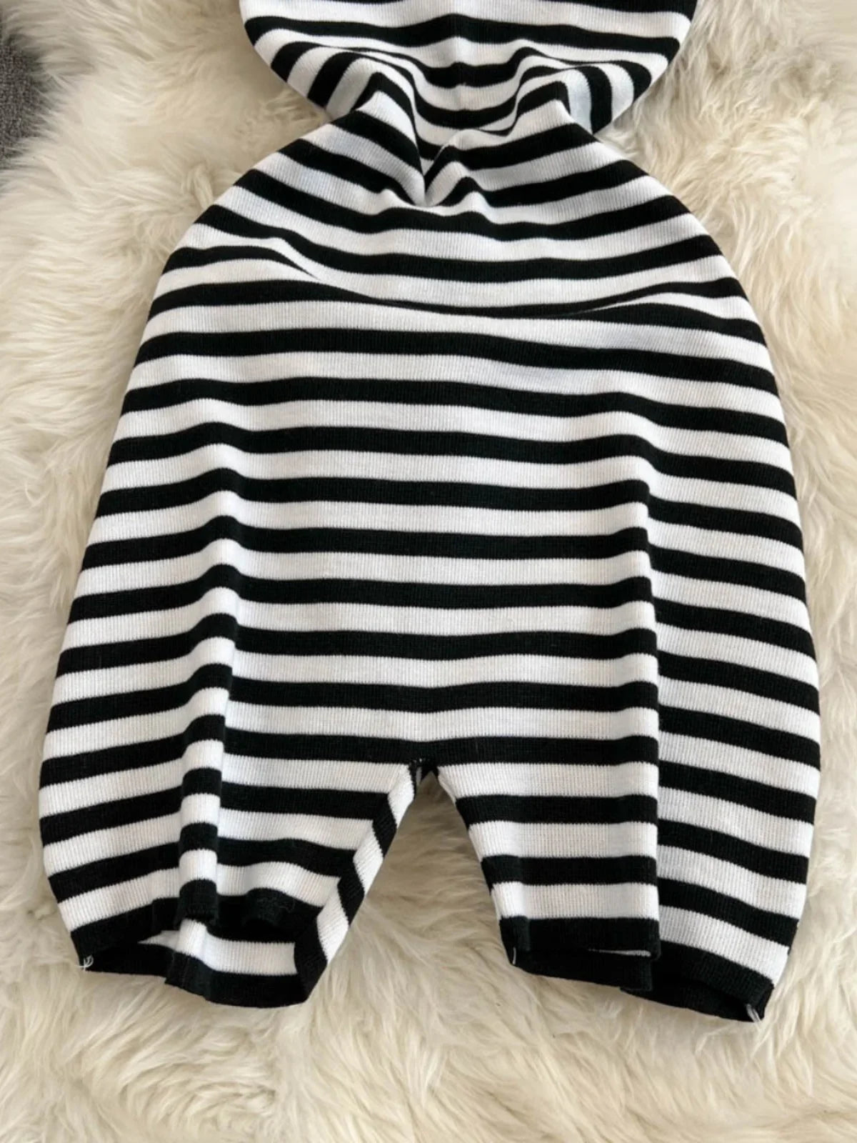 Foamlina American Women's Summer Strap Backless Striped Jumpsuit Top Girl's Slim Bodycon Design Short Pants Bodysuit