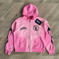 Hellstar Pink Zip Sweater HSSET037