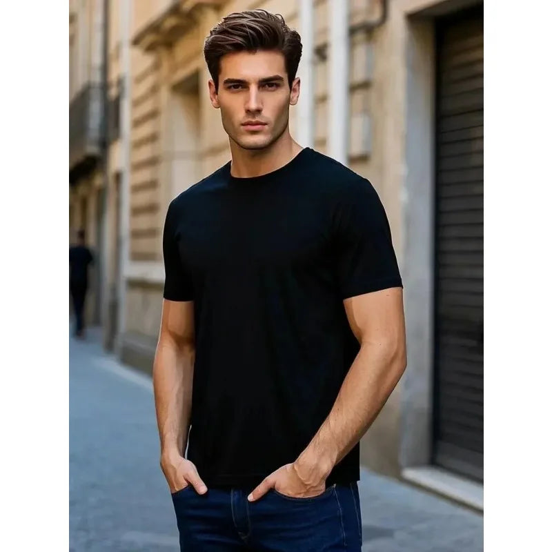 2026 Designer Brand Plus Size Men's Graphic Print T-shirt Top Summer 100% Cotton T-shirt Y2K Harajuku High Quality