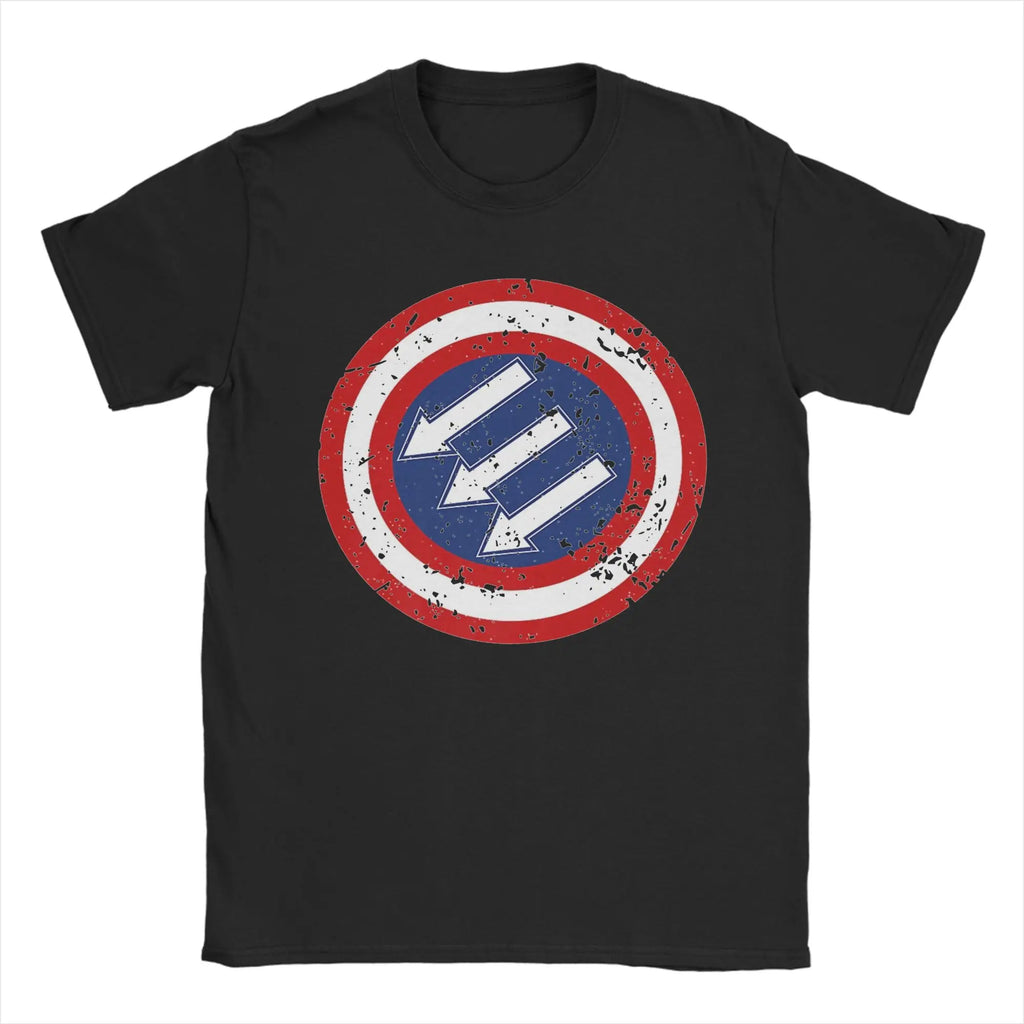 Anti Fascist Logo T-Shirts for Men Women  Humorous 100% Cotton Tees Crew Neck Short Sleeve T Shirt New Arrival Clothes